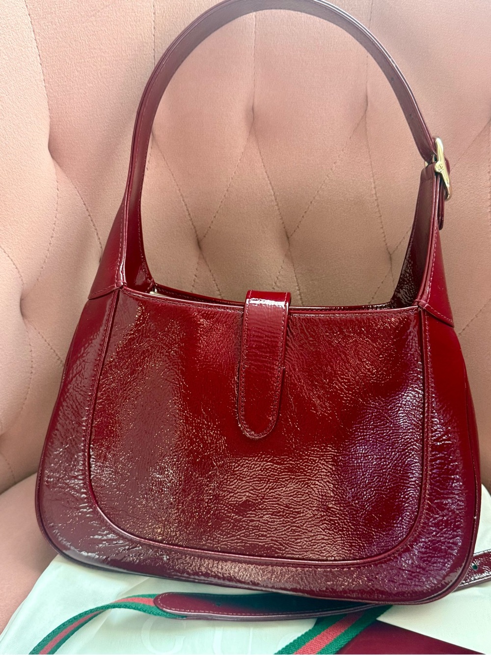 Gucci Jackie Rosso Ancora Glossy - Picture 5 of 6